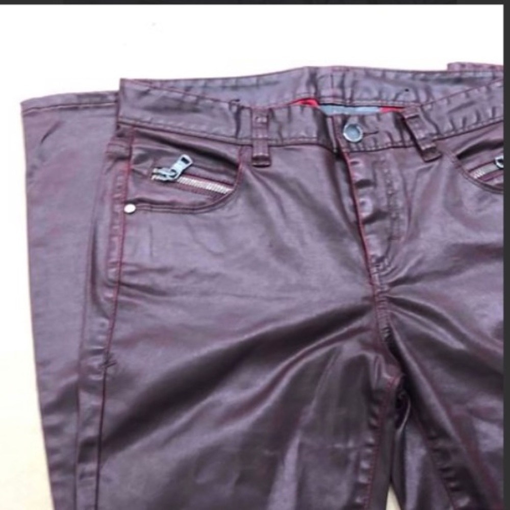 Armani Exchange Women's Burgundy Jeans Size
